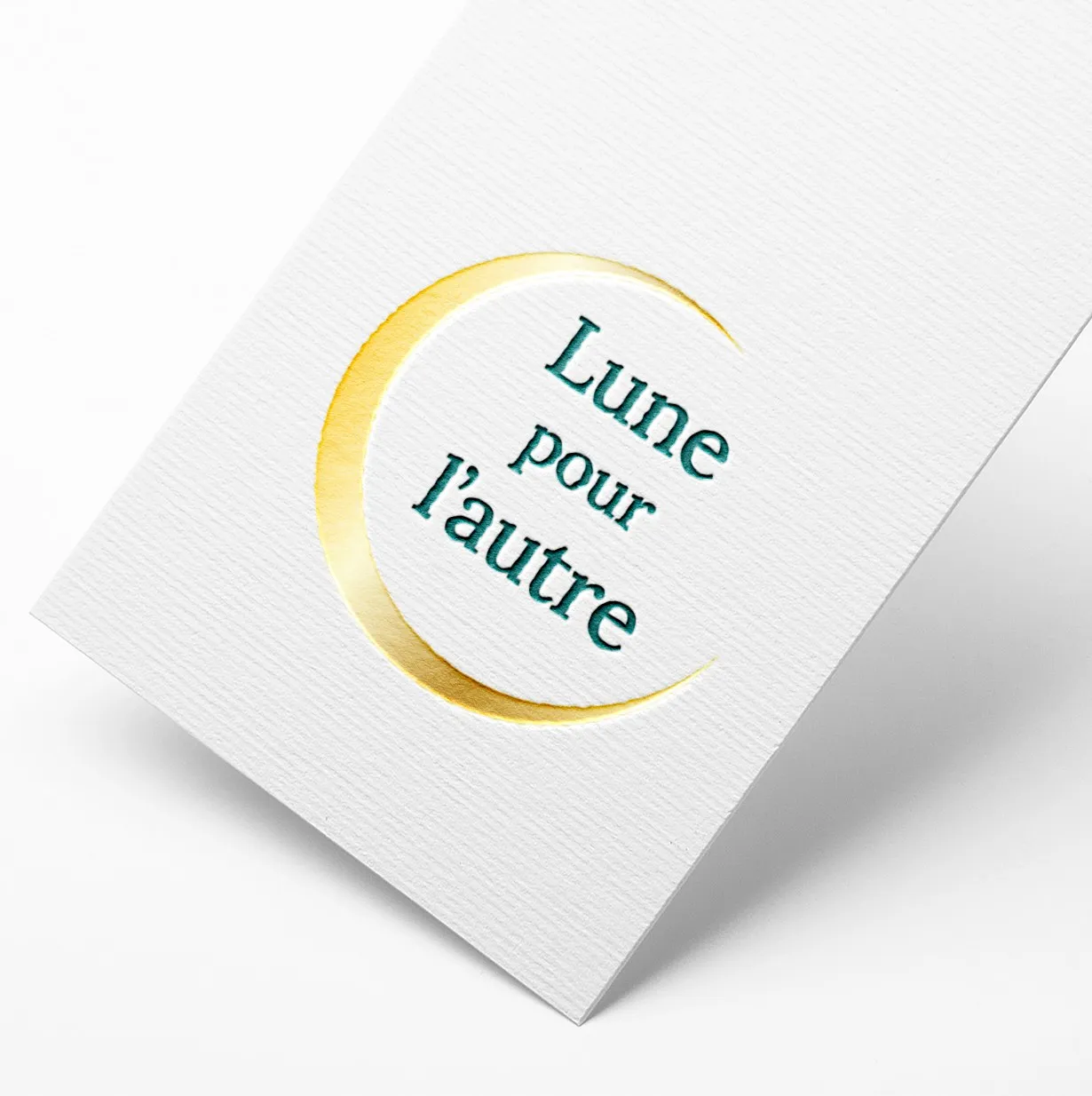 Logo Lune pour l’autre en dorure