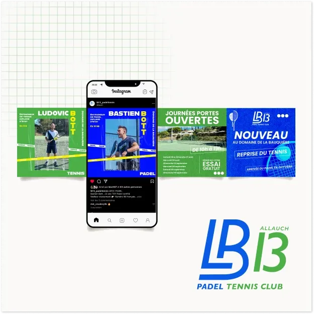 Logo du LB13 et visuels pour les réseaux sociaux