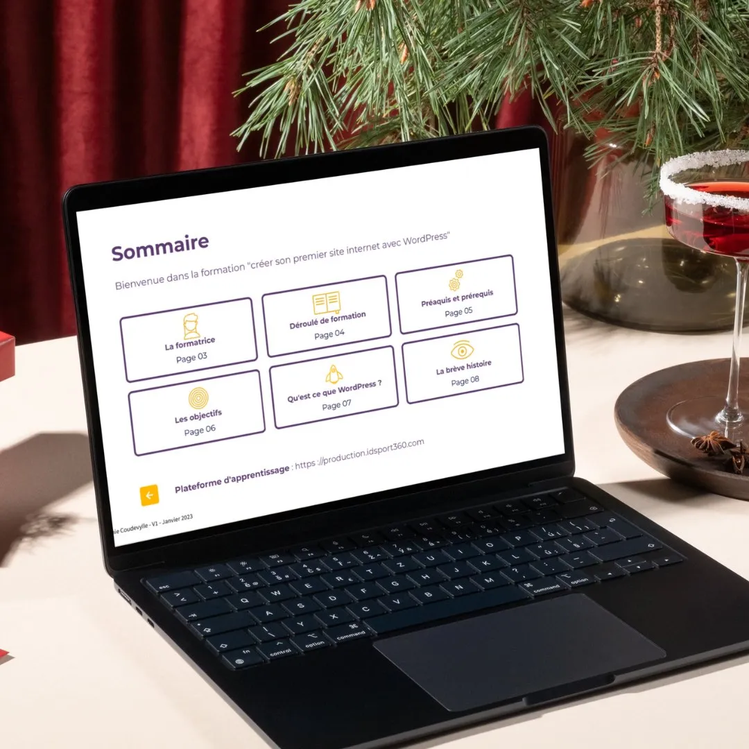 Sommaire de la formation WordPress
