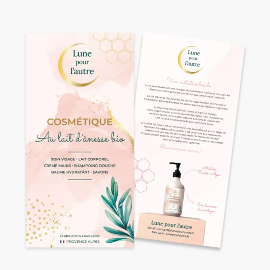 Flyer recto verso Lune pour l’autre