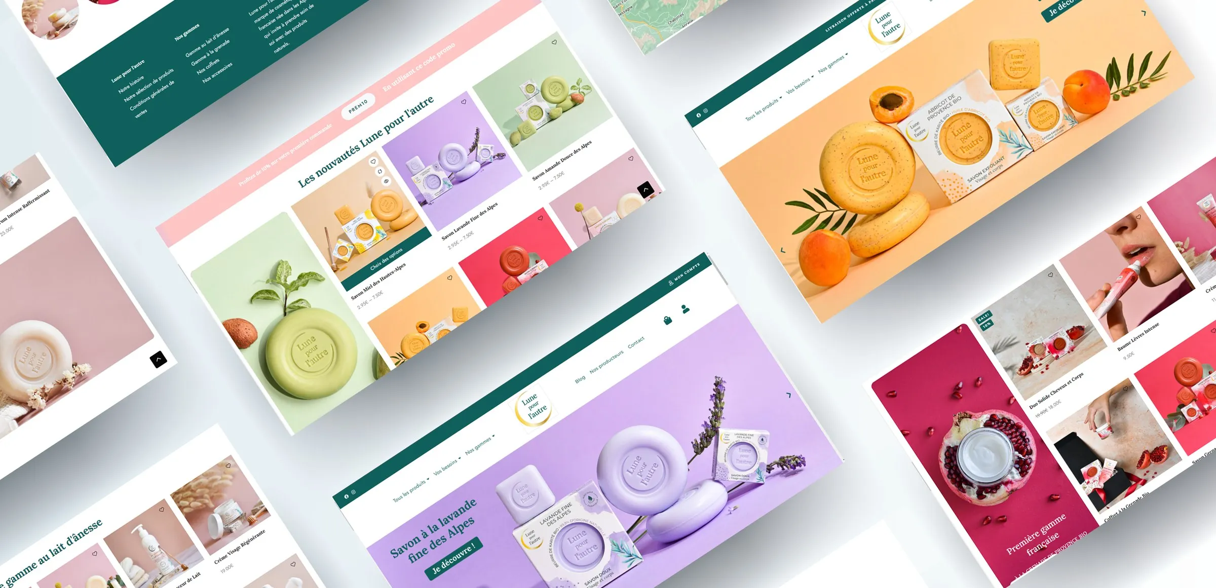 Fiches produits de la boutique en ligne