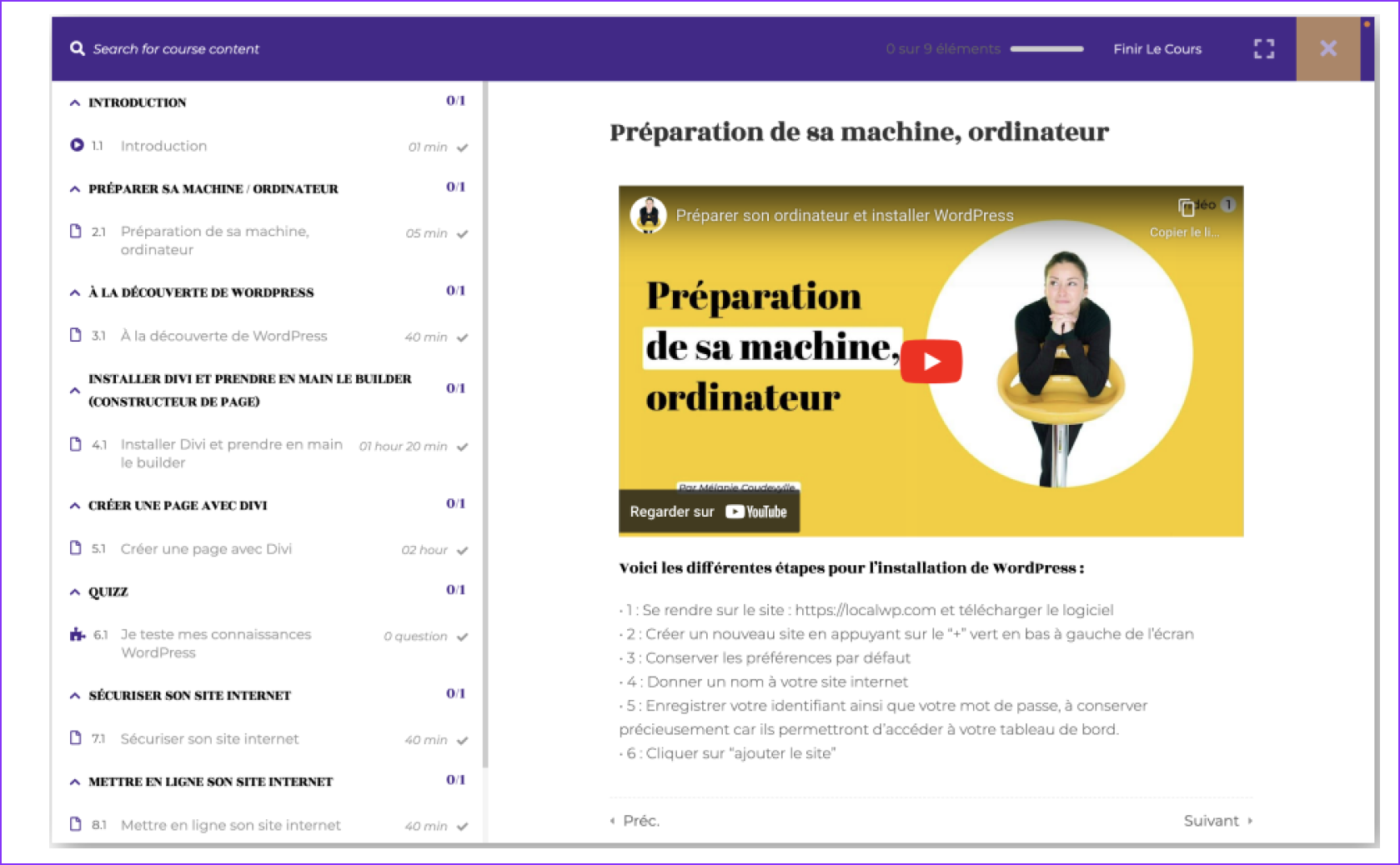 formation complète création de site internet 3