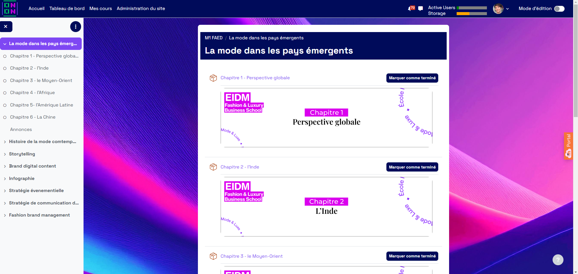 Création elearning pour l'EIDM - Mélanie Coudevylle