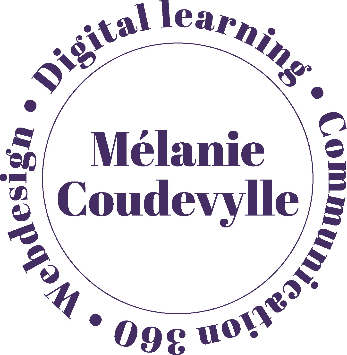 logo melanie coudevylle mobile